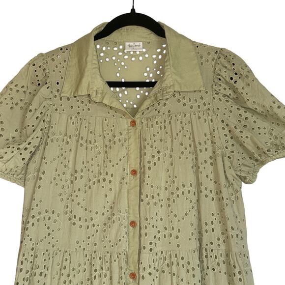 Elegant Cream Midi Dress - Picture 11 of 16